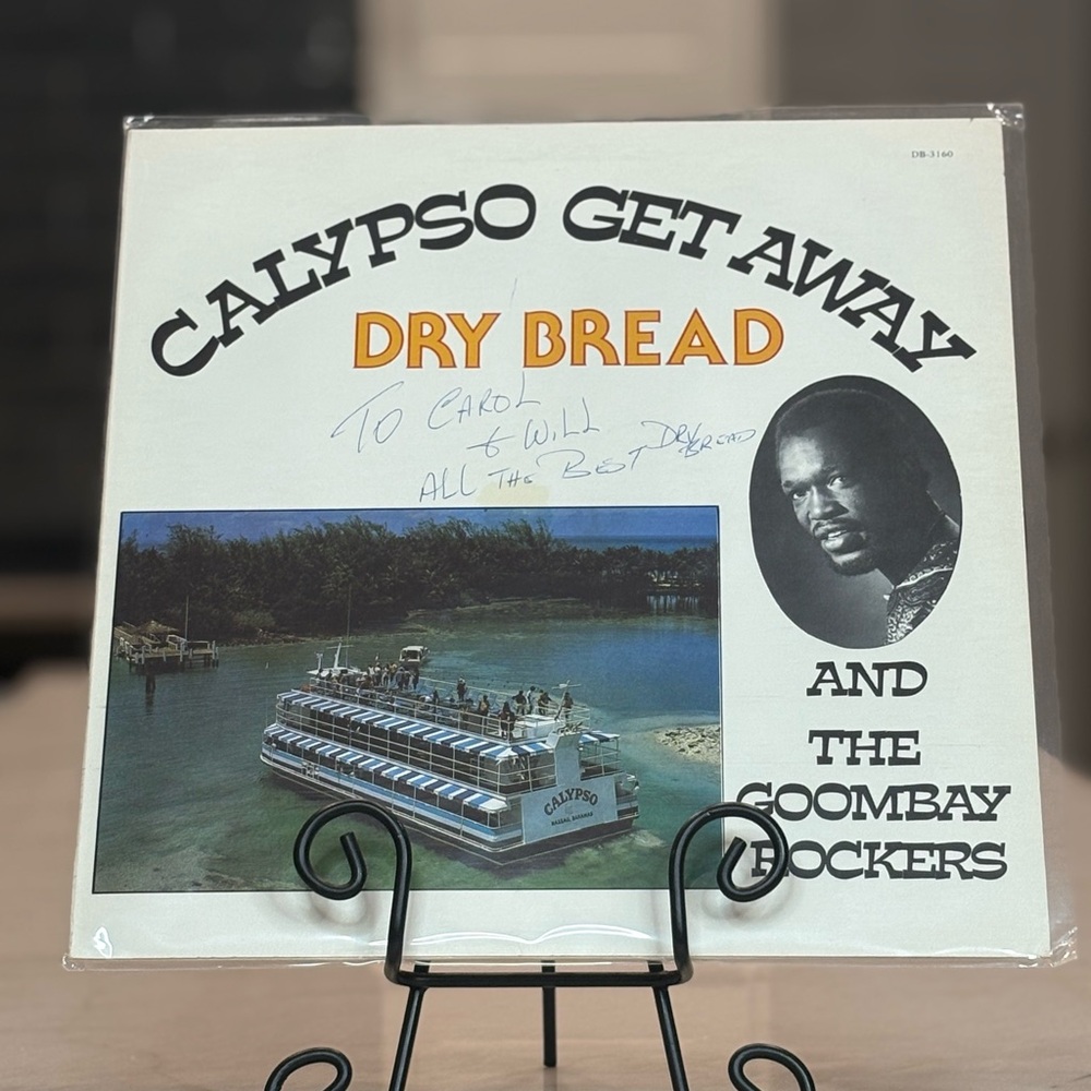 Rare Signed Calypso Get Away Vinyl Record Same Day Shipping VG Plus Reggae Style